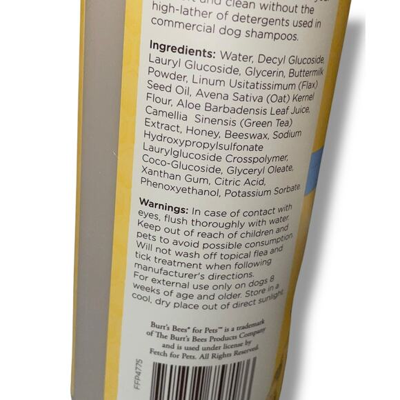 Burts Bees Puppies Natural Tearless 2 in 1 Shampoo Conditioner 16 oz Lot 2 - Picture 9 of 12